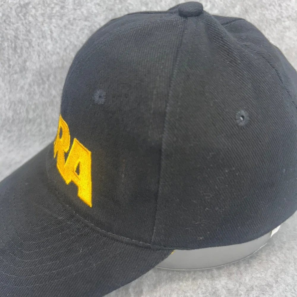 NRA Embroidered Mens Black NRA Baseball Hat American Flag Hook Loop OSFM